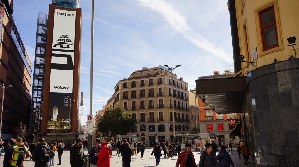 스페인 마드리드 까야오 광장(Plaza del Callao) (사진=삼성전자)