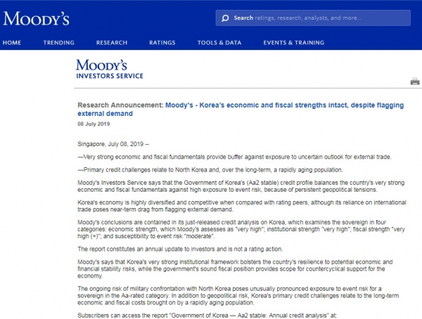 https://www.moodys.com/research/Moodys-Koreas-economic-and-fiscal-strengths-intact-despite-flagging-external--PBC_1183782?WT.mc_id=MDCAlerts_realtime%7e45ec6544-982f-4f6b-b7be-eaf1c6fc4300