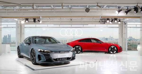 아우디가 최근 국내에 선보인 '아우디 e-트론 GT(Audi e-tron GT)'와 '아우디 RS e-트론 GT(Audi RS e-tron GT)' (사진=아우디)