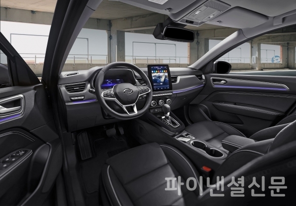 2022년형 르노삼성 XM3 실내 (사진=르노삼성차)