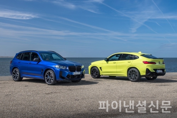 BMW 신형 M 라인업The new BMW X3 M Competition and the new BMW X4 M Competition (06/2021).