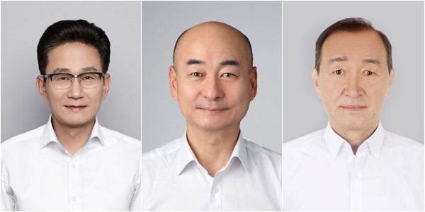 2022년 한국앤컴퍼니그룹 정기 인사로 승진한 (왼쪽부터) 구본희 부사장, 이상훈 부사장, 정성호 부사장 (사진=한국앤컴퍼니)