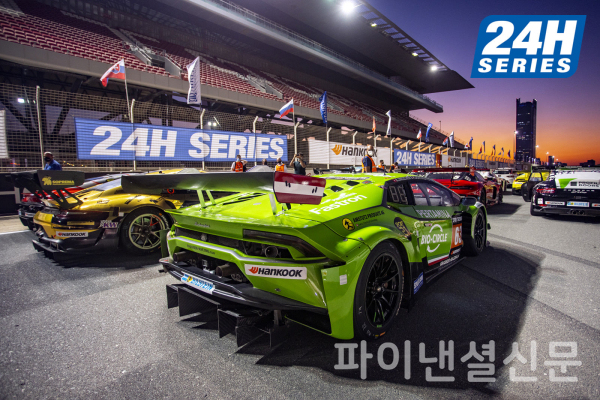 이번 24시 시리즈에 출전하는 경주차들은 한국타이어를 장착하며, 차량 외부에 한국타이어 로고가 부착된다. (사진=한국타이어)