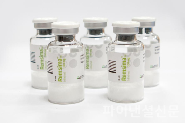 셀트리온헬스케어가 판매 중인 자가면역질환 치료용 바이오시밀러 '램시마(성분명 인플릭시맵)' 제품 모습 (사진=셀트리온헬스케어)