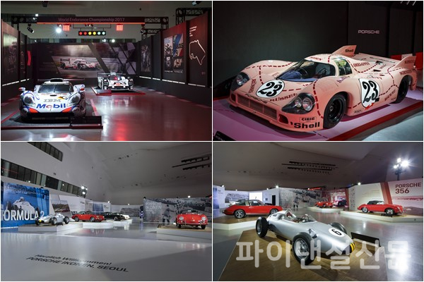 '포르쉐 이코넨'에 전시되는 다양한 포르쉐 차량들 (사진=포르쉐)