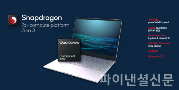퀄컴의 스냅드래곤 7c 컴퓨팅 플랫폼(Snapdragon 7c Compute Platform) 인포그래픽 (사진=퀄컴)
