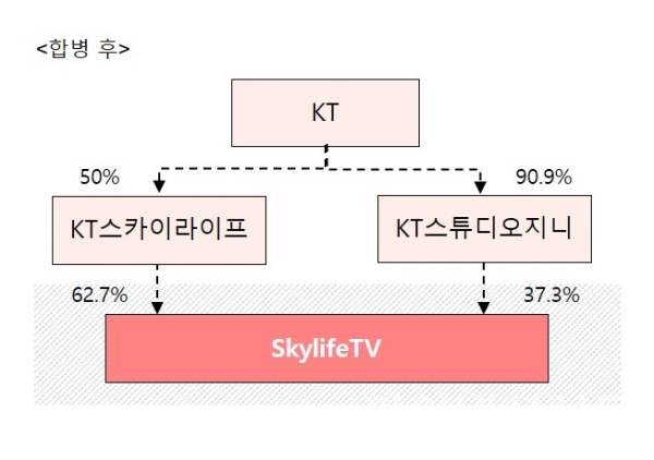 새 합볍법인의 지분 구조 (사진=KT)