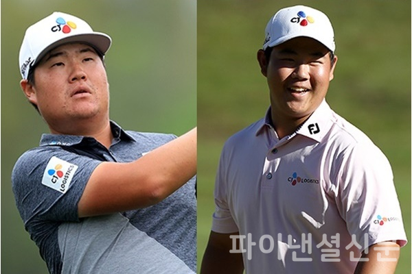 '2022 프레지던츠컵'에 출전한 CJ대한통운 소속골퍼 임성재(왼쪽), 김주형(오른쪽) (사진=CJ대한통운)