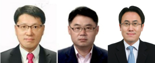(사진 맨 왼쪽부터 오른쪽으로) 구영민, 김준하, 최재봉 삼성화재 신임 부사장 (사진=삼성화재)
