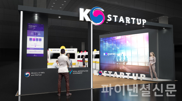 CES 2023의 서울관 내 KSTARTUP 통합관 CG이미지 (사진=SBA)