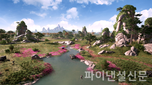 배틀그라운드 2023년 개발 로드맵 중 신규 맵 네온(가칭)의 모습. (사진=크래프톤)