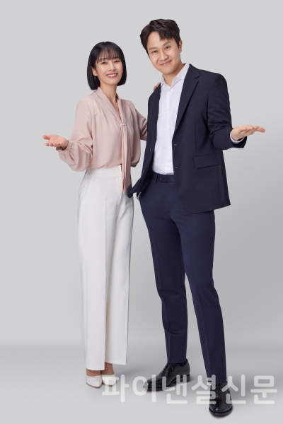 (사진 왼쪽부터) AXA손해보험 광고모델 배우 곽선영, 정우(사진=AXA손해보험)
