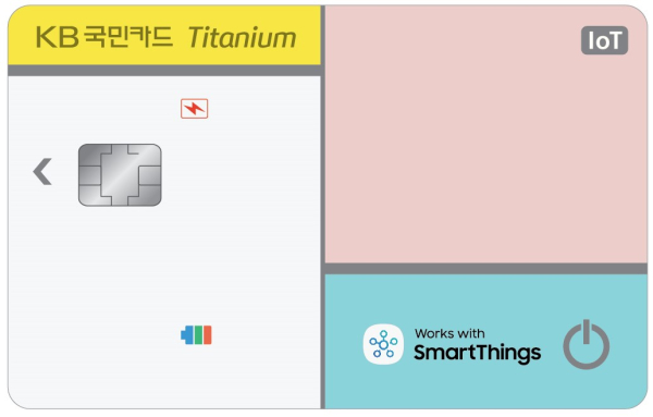 KB국민카드 IoT카드 플레이트 예시 (KB국민카드 제공)
