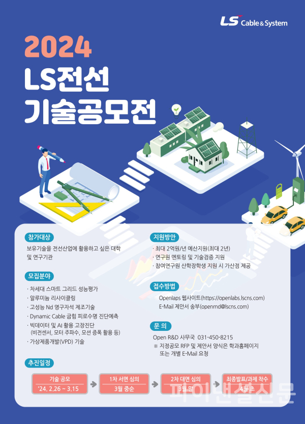 2024년 LS전선 기술공모 포스터 (사진=LS전선)