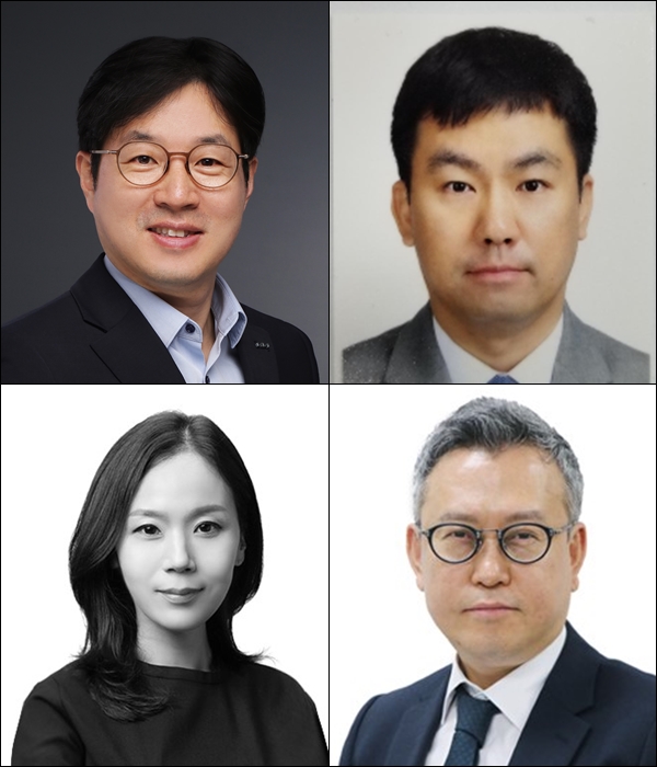 (왼쪽 위부터 시계방향) 이태훈 기아 부사장, 김승준 기아 전무, 이정엽 현대로템 부사장, 류수진 현대카드 전무 (사진=현대차그룹)