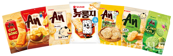 오리온 쌀과자 ‘뉴룽지’, 안(An)’ 제품 (사진=오리온)