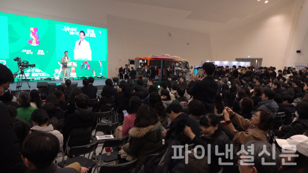 서울 AI 페스타 개막식에서 오세훈 시장이 축사를 하고 있다. (사진=서울시)
