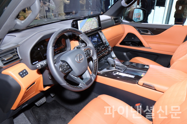 렉서스 플래그십 하이브리드 SUV '디 올 뉴 LX 700h' 실내 (사진=황병우 기자)
