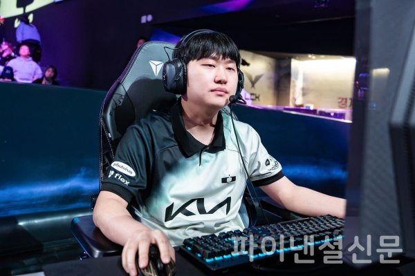 7주 차 골드킹에 선정된 디플러스 기아 바텀 라이너 ‘에이밍’ 김하람 (사진=LCK)