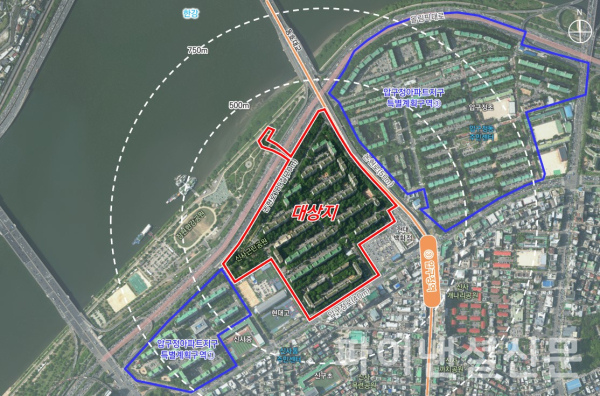 서울 강남구 압구정2구역 재건축 위치도 (사진=서울시)