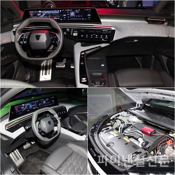 푸조 '올 뉴 3008 스마트 하이브리드(ALL NEW 3008 SMART HYBRID' 실내와 파워트레인 모습. (사진=황병우 기자)