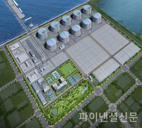 당진 LNG 생산기지 조감도 (사진=두산에너빌리티)