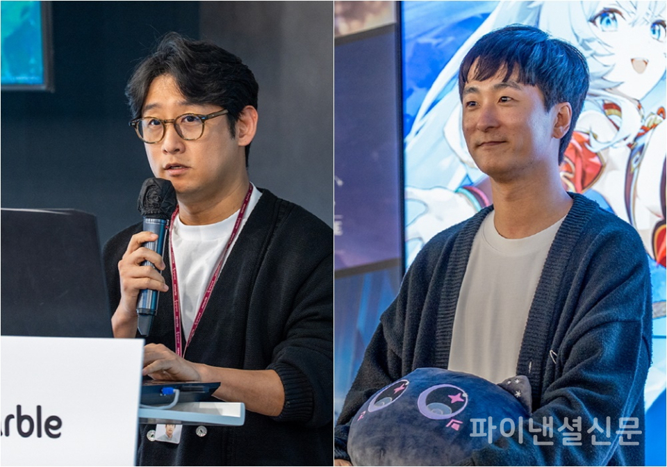 넷마블에프앤씨 구도형 PD(왼쪽), 넷마블몬스터 이동조 PD(오른쪽) (사진=넷마블)