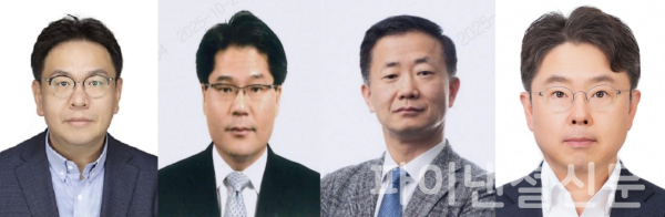 (맨 왼쪽부터) 권종우, 김선문, 원동주, 한호규 삼성화재 신임 부사장 (사진=삼성화재)
