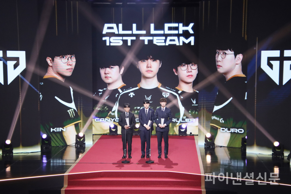 2025 LCK의 'ALL LCK 퍼스트 팀'에는 젠지 선수 전원이 선정됐다. (사진=황병우 기자)