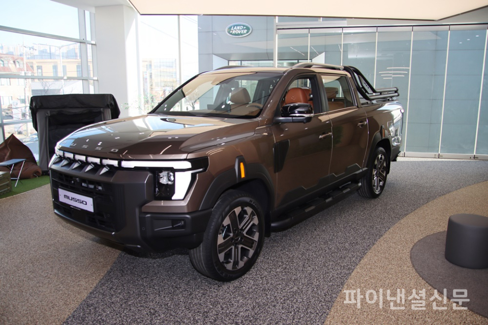 신형 무쏘 기본 모델 외관 (사진=황병우 기자)