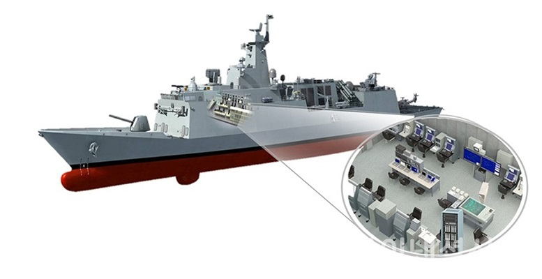 한화시스템 함정 전투체계(CMS·Combat Management System) 구성도 (사진=한화시스템)