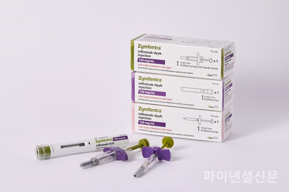 세계 유일의 인플릭시맙 피하주사(SC) 제형 치료제 짐펜트라가 미국 대형 헬스케어 기업인 ‘시그나 그룹’ 산하 의료 서비스 전문 기업 ‘에버노스 헬스 서비스’ 처방집에 선호의약품으로 등재됐다. (사진=셀트리온)